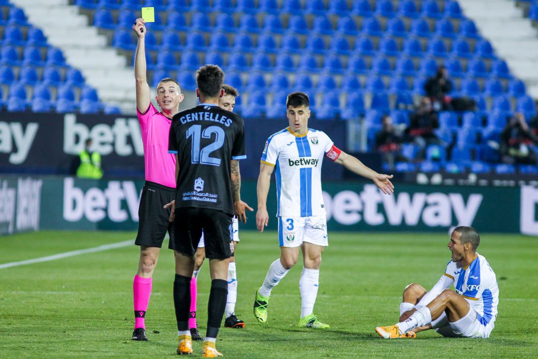 Javier Iglesias Villanueva durante el Leganés-Almería. Javier Iglesias Villanueva durante el Leganés-Almería.