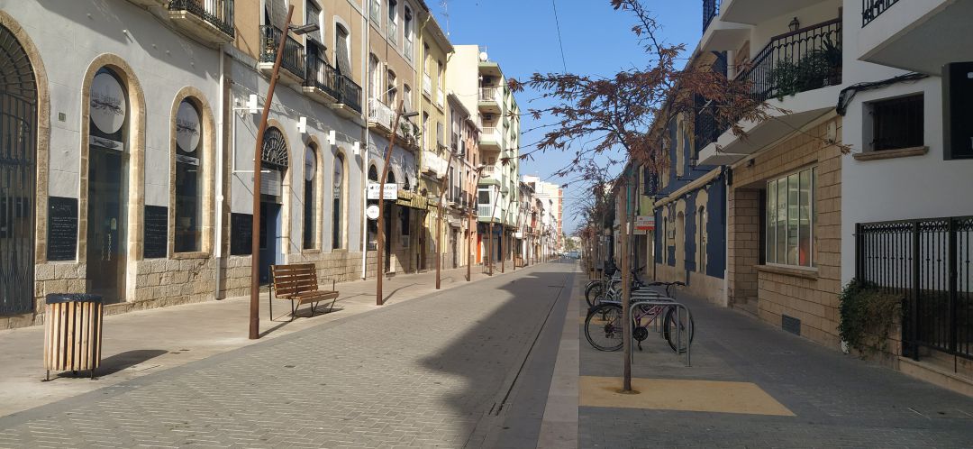 Imagen de la calle La Mar, tomada el 23 de febrero de 2021. Imagen de la calle La Mar, tomada el 23 de febrero de 2021.