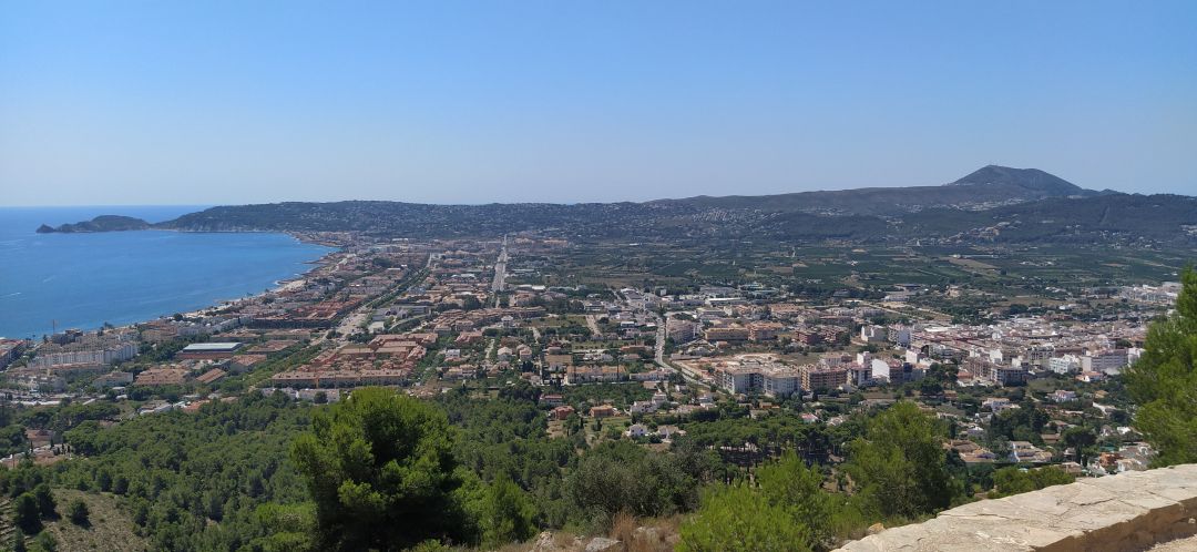 Término de Xàbia desde los Molinos de la Plana. Término de Xàbia desde los Molinos de la Plana.