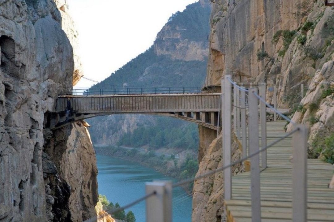 El Caminito del Rey en una imagen de archivo El Caminito del Rey en una imagen de archivo