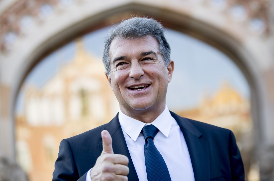 Laporta, en la presentación de su candidatura, el pasado mes de noviembre Laporta, en la presentación de su candidatura, el pasado mes de noviembre