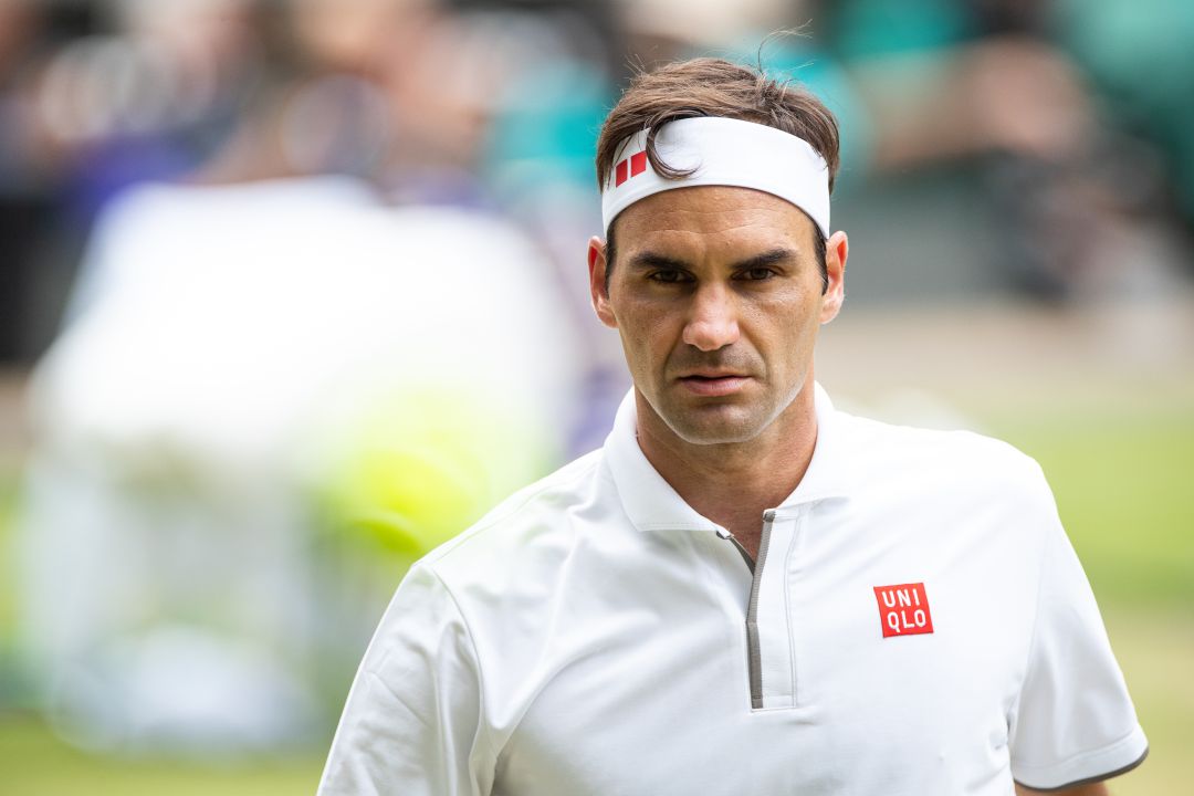 Roger Federer en su último Wimbledon hasta la fecha Roger Federer en su último Wimbledon hasta la fecha