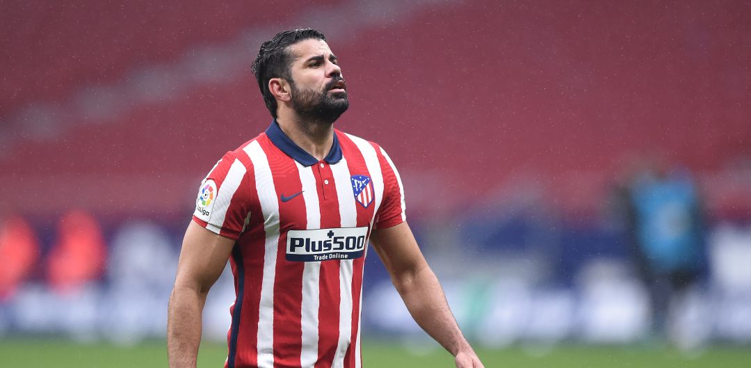 Diego Costa, durante uno de sus últimos partidos con el Atlético de Madrid Diego Costa, durante uno de sus últimos partidos con el Atlético de Madrid