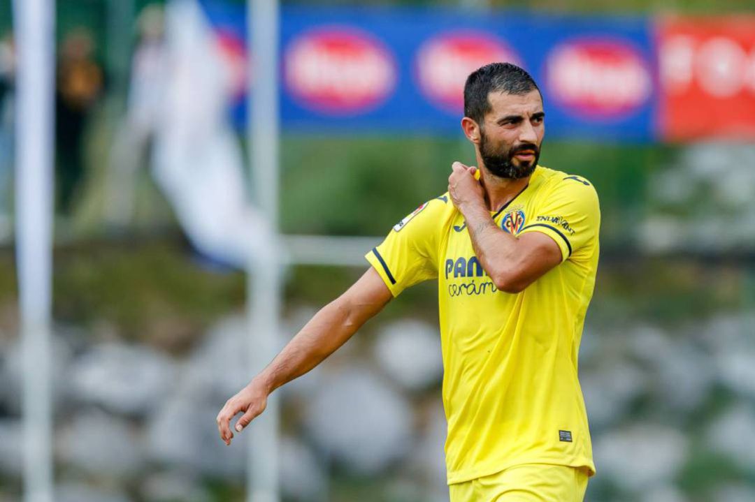 Albiol, durante un partido con el Villarreal Albiol, durante un partido con el Villarreal