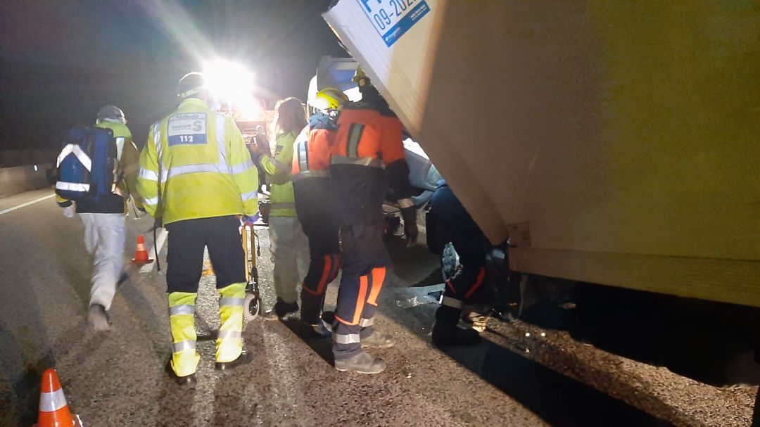 El accidente se ha producido en la A-40, en el puerto de Cabrejas El accidente se ha producido en la A-40, en el puerto de Cabrejas