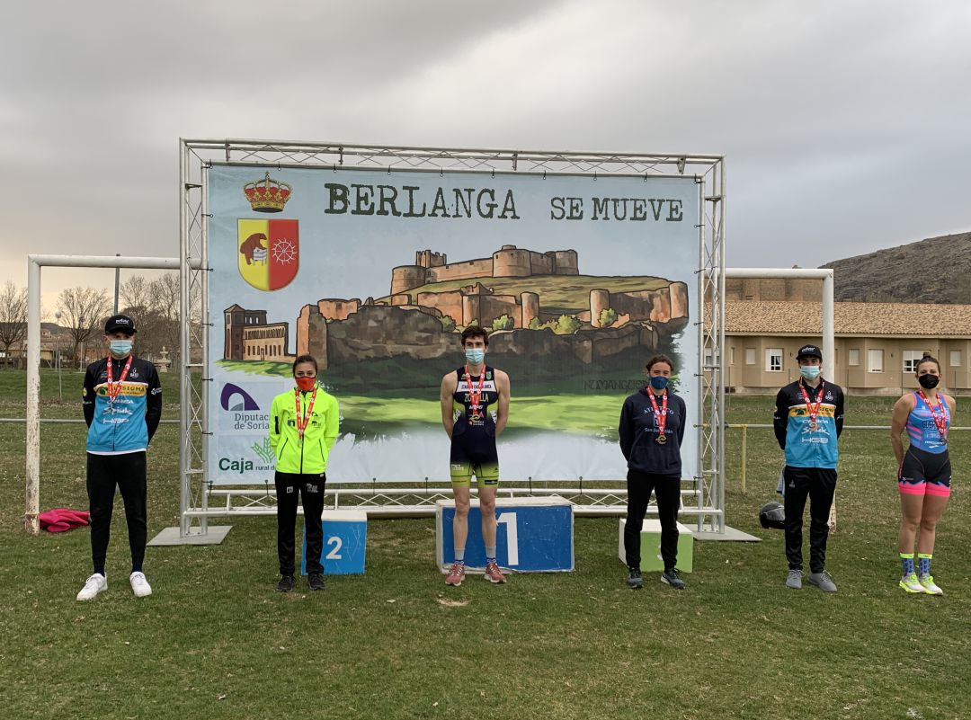 Podio del IV Duatlón de Berlanga de Duero. Podio del IV Duatlón de Berlanga de Duero.