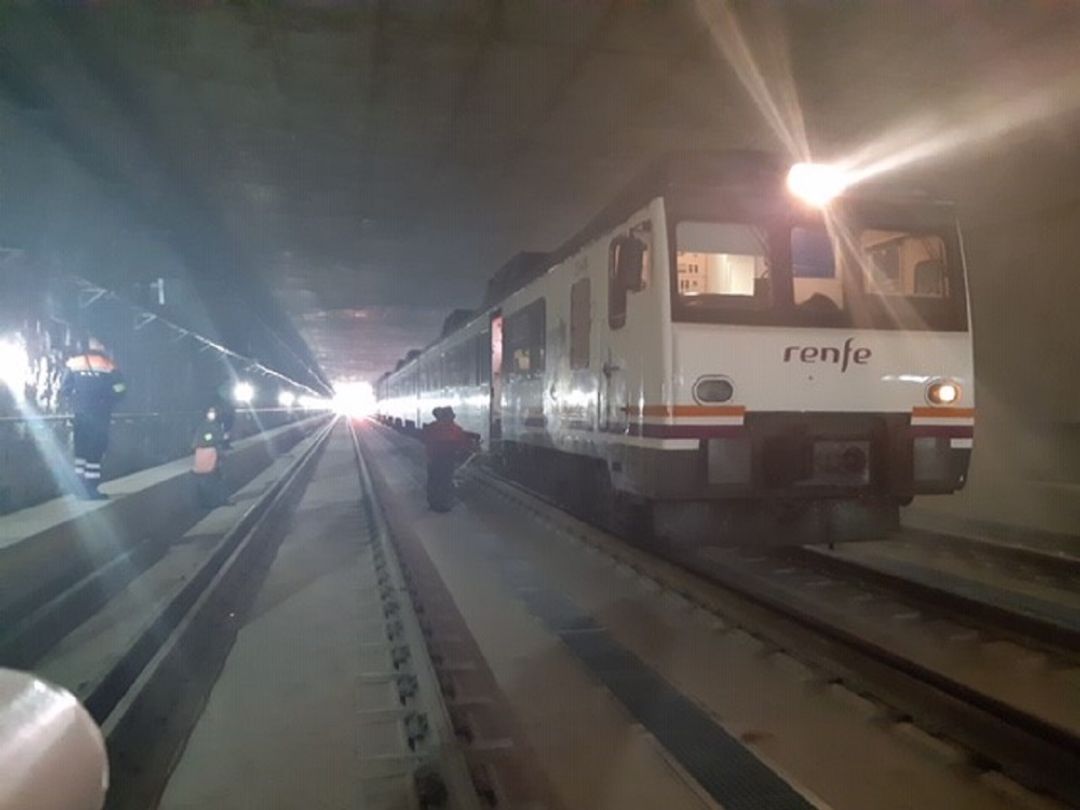 Simulacro de emergencia en el túnel de acceso a la estación de El Carmen, Murcia Simulacro de emergencia en el túnel de acceso a la estación de El Carmen, Murcia