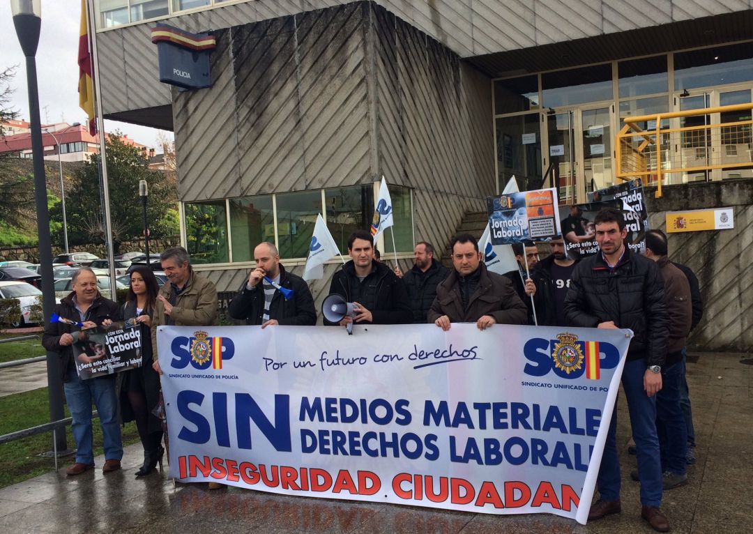 El Sindicato Unificado de Policía en una de sus manifestaciones El Sindicato Unificado de Policía en una de sus manifestaciones