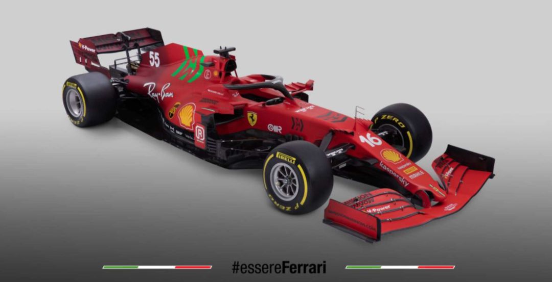 El nuevo Ferrari de Carlos Sainz. El nuevo Ferrari de Carlos Sainz.