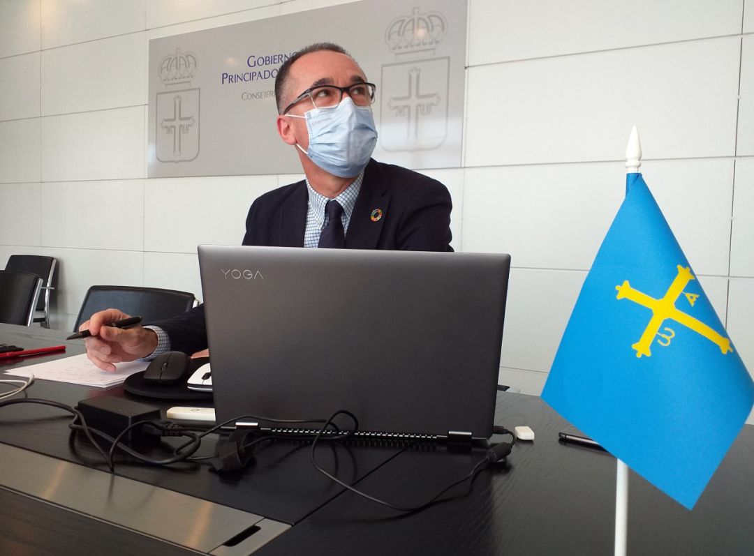 El consejero de Salud, Pablo Fernández, durante el Consejo Interterritorial. El consejero de Salud, Pablo Fernández, durante el Consejo Interterritorial.