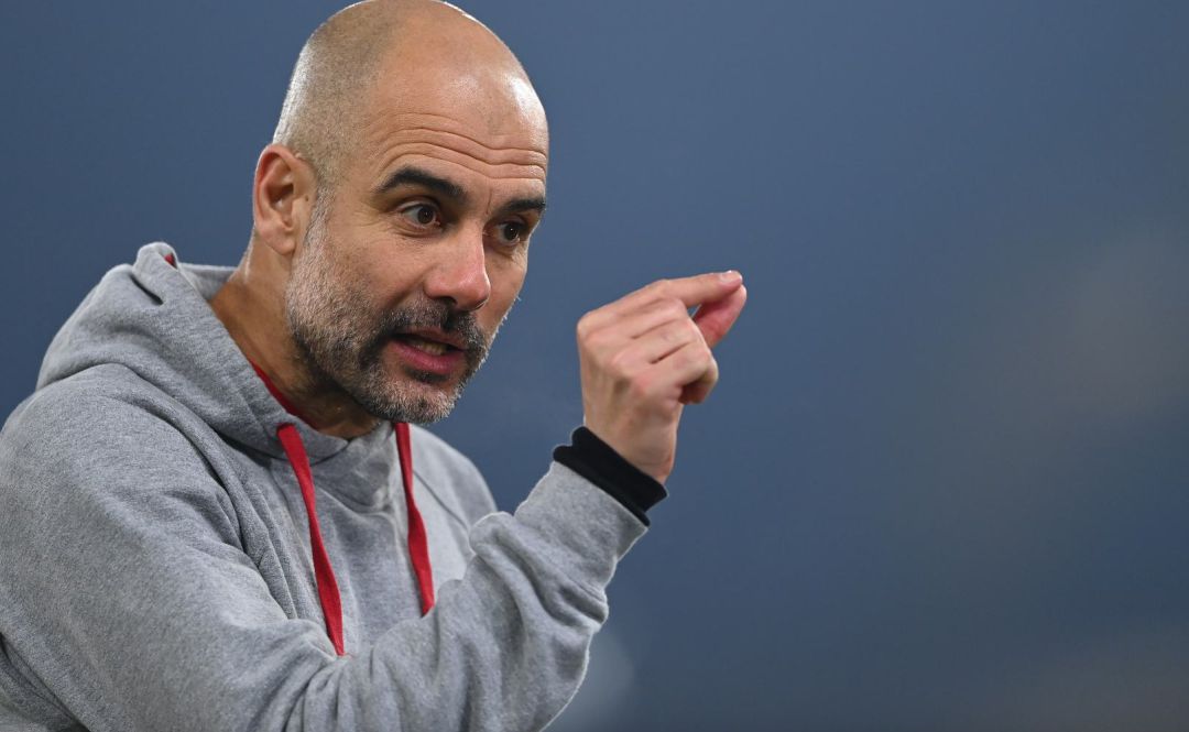 El técnico del Manchester City Pep Guardiola. El técnico del Manchester City Pep Guardiola.
