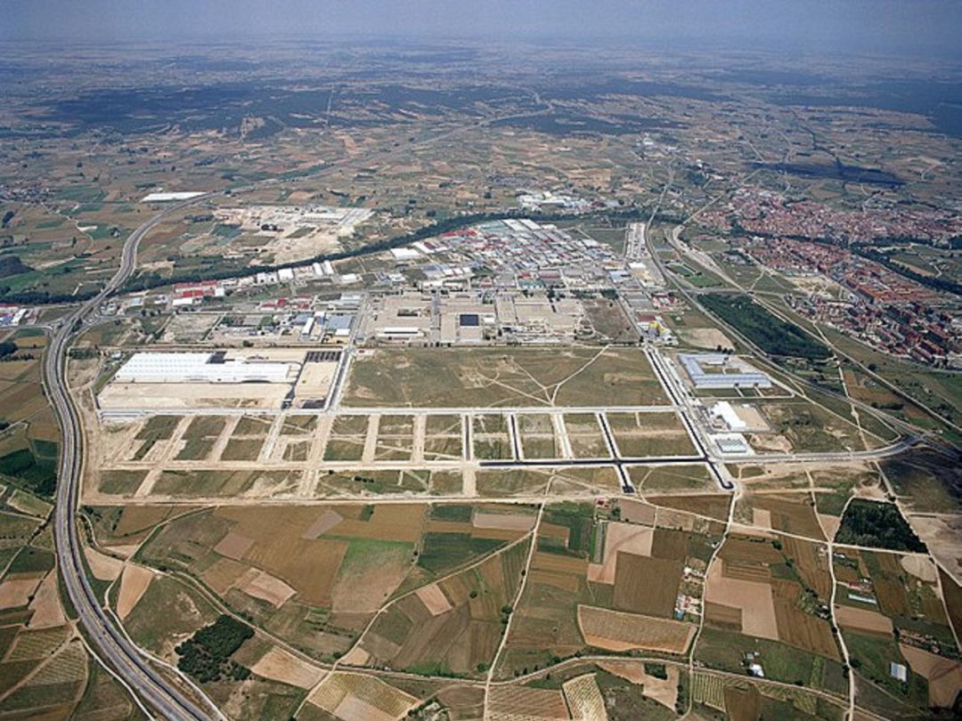 Vista aérea de la zona industrial de Aranda Vista aérea de la zona industrial de Aranda