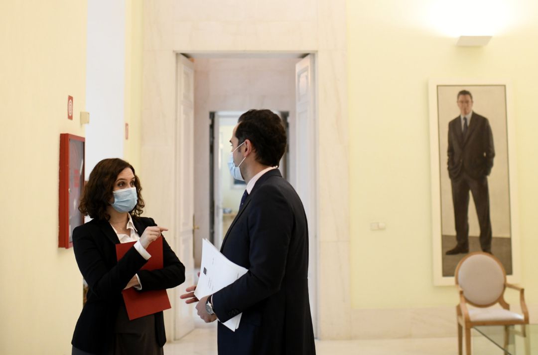 Archivo - La presidenta de la Comunidad de Madrid, Isabel Díaz Ayuso, y el vicepresidente, consejero de Deportes, Transparencia y portavoz, Ignacio Aguado Archivo - La presidenta de la Comunidad de Madrid, Isabel Díaz Ayuso, y el vicepresidente, consejero de Deportes, Transparencia y portavoz, Ignacio Aguado