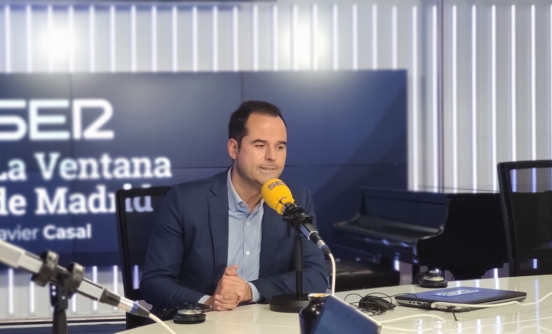 Ignacio Aguado en un momento de la entrevista en La Ventana de Madrid. Ignacio Aguado en un momento de la entrevista en La Ventana de Madrid.