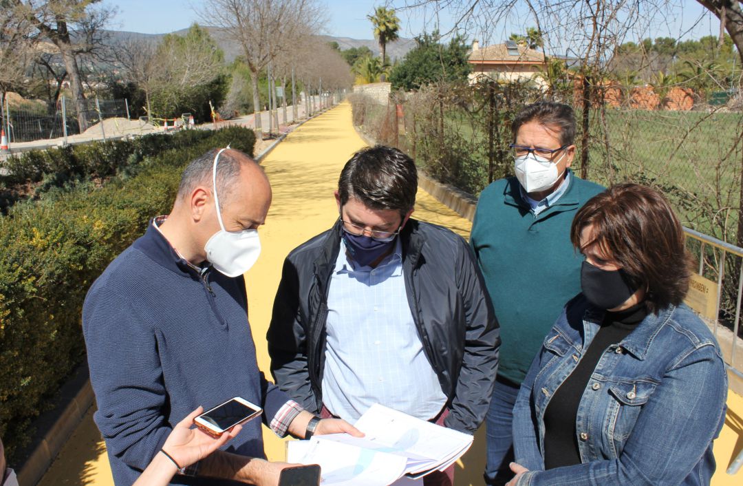 Visita oficial a l'anell ciclopeatonal Visita oficial a l'anell ciclopeatonal