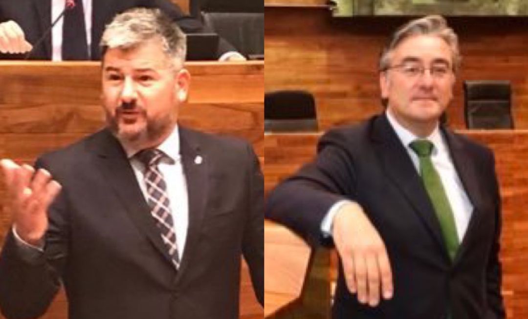 Sergio García (Cs) y Pablo González (PP). Sergio García (Cs) y Pablo González (PP).