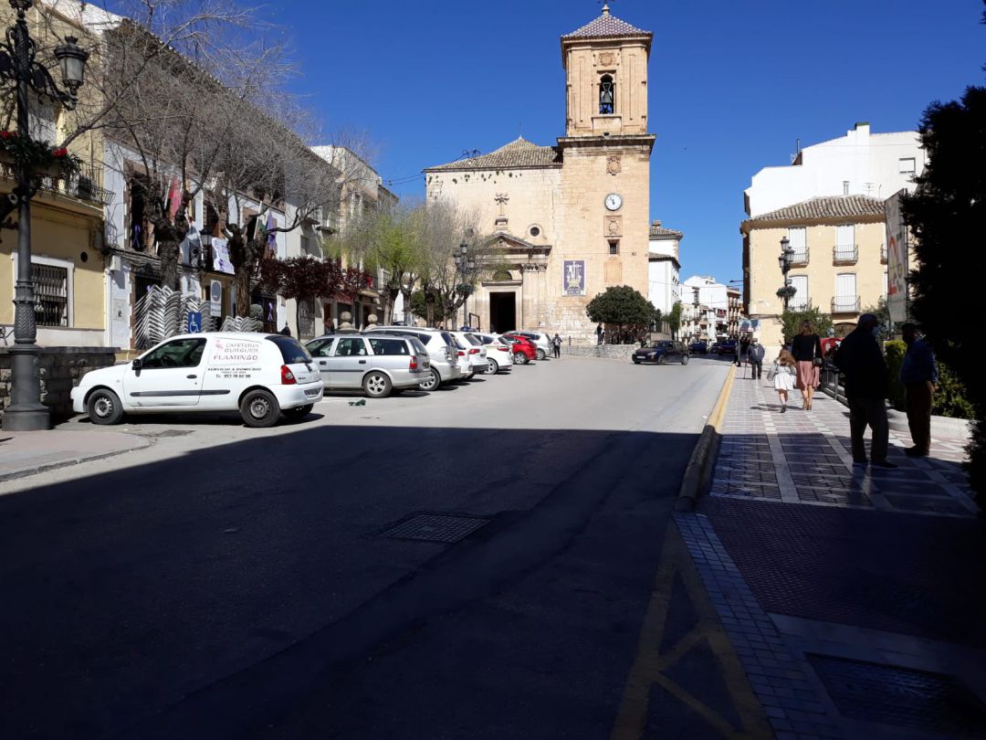 La PLaza de España de Jódar esta mañana, donde se va a realizar la actuación del proyecto 'Ciudad Amable' La PLaza de España de Jódar esta mañana, donde se va a realizar la actuación del proyecto 'Ciudad Amable'