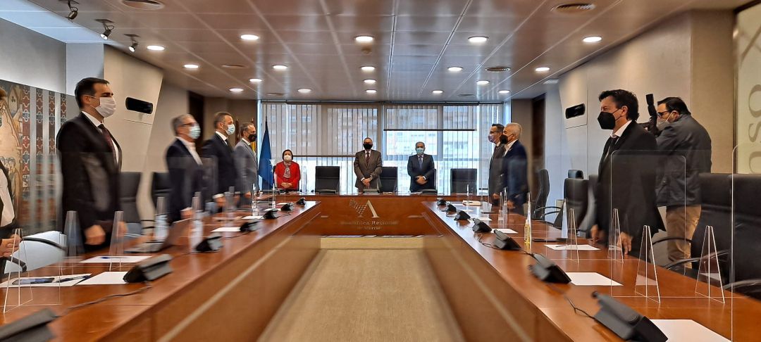 Reunión de la Junta de Portavoces de la Asamblea Regional en la que se ha decidido la fecha para el debate y votación de la moción de censura contra el ejecutivo de López MIras, presentada por Cs y PSOE Reunión de la Junta de Portavoces de la Asamblea Regional en la que se ha decidido la fecha para el debate y votación de la moción de censura contra el ejecutivo de López MIras, presentada por Cs y PSOE