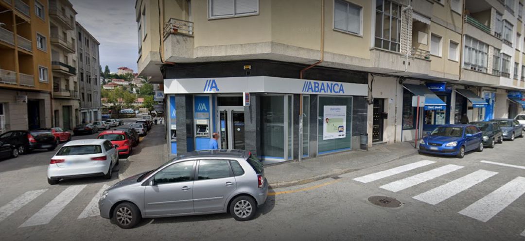 Sucursal de Abanca en la calle San Rosendo Sucursal de Abanca en la calle San Rosendo