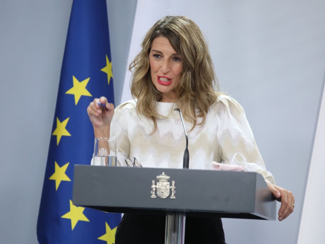 La ministra Trabajo y Economía Social, Yolanda Díaz La ministra Trabajo y Economía Social, Yolanda Díaz