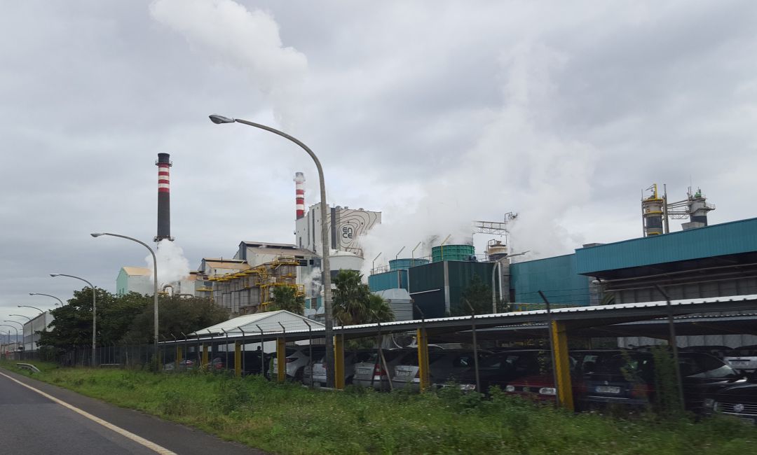Factoría de ENCE en Lourizán Factoría de ENCE en Lourizán