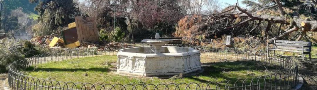 Imagen actual de una parte del parque de La Vega Imagen actual de una parte del parque de La Vega
