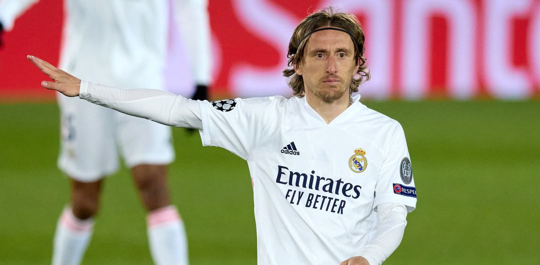 Luka Modric, durante el partido ante el Atalanta Luka Modric, durante el partido ante el Atalanta