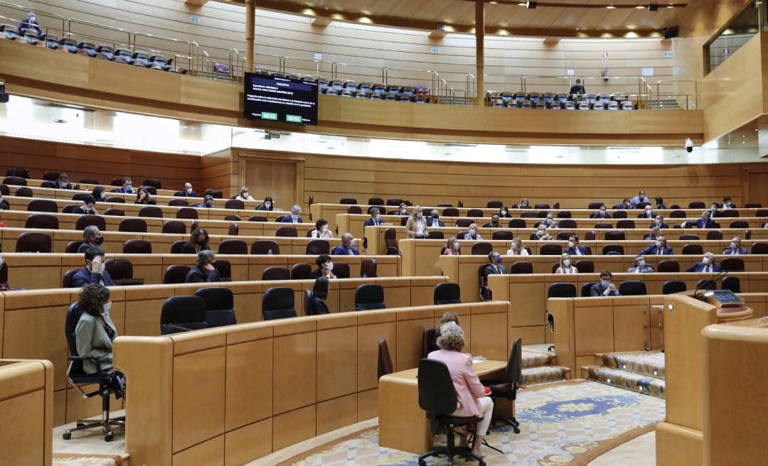 Vista general de una sesión de control al Gobierno en la Cámara Alta, en Madrid Vista general de una sesión de control al Gobierno en la Cámara Alta, en Madrid