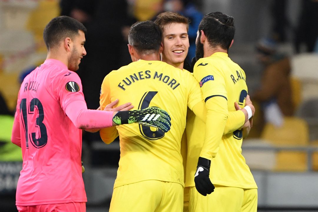 El Villarreal celebra su anterior victoria ante el Dinamo de Kiev El Villarreal celebra su anterior victoria ante el Dinamo de Kiev