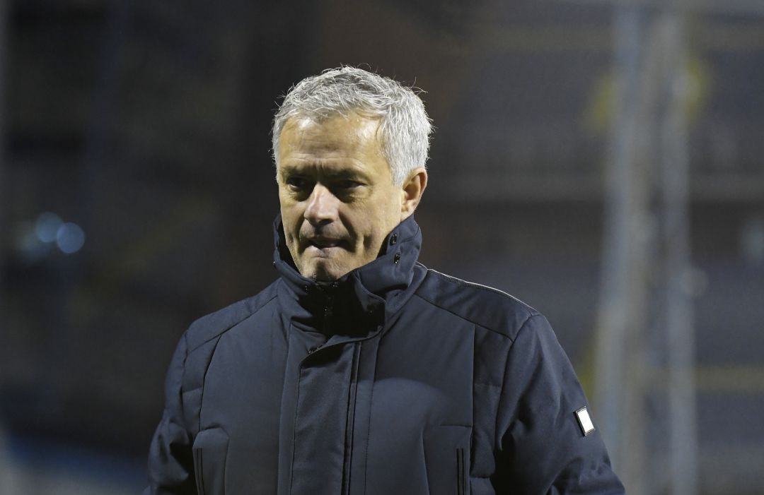 Mourinho, al finalizar el partido contra el Dínamo Zagreb. Mourinho, al finalizar el partido contra el Dínamo Zagreb.
