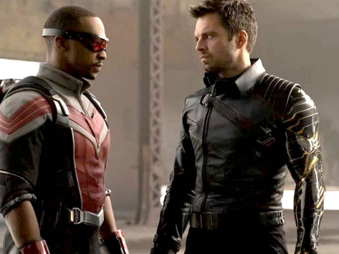 Fotograma de 'Falcon y el soldado de invierno', nueva serie de Marvel en Disney Plus, con Anthony Mackie y Sebastian Stan Fotograma de 'Falcon y el soldado de invierno', nueva serie de Marvel en Disney Plus, con Anthony Mackie y Sebastian Stan