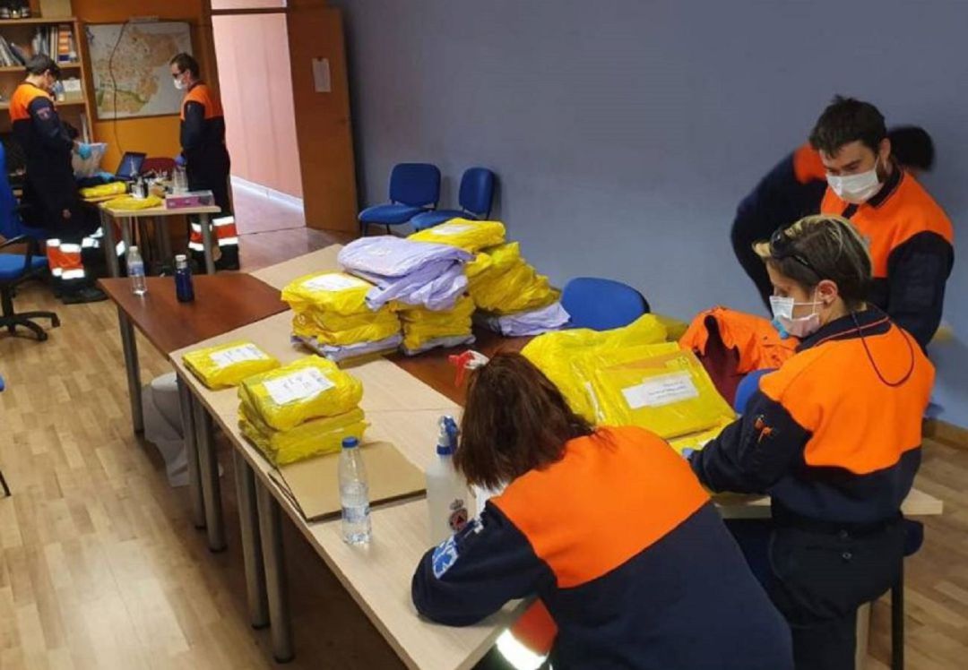 Los voluntarios de Protección Civil realizaron una imprescindible labor durante los meses más duros del confinamiento Los voluntarios de Protección Civil realizaron una imprescindible labor durante los meses más duros del confinamiento