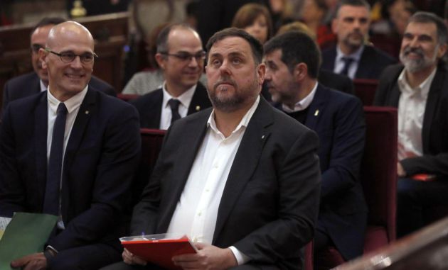 Junqueras y el resto de acusados en el juicio al procés en el Tribunal Supremo Junqueras y el resto de acusados en el juicio al procés en el Tribunal Supremo