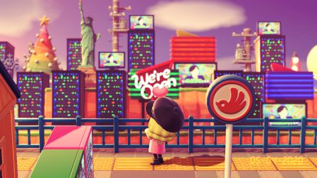 Isla de Animal Crossing: New Horizons inspirada en New York. Isla de Animal Crossing: New Horizons inspirada en New York.