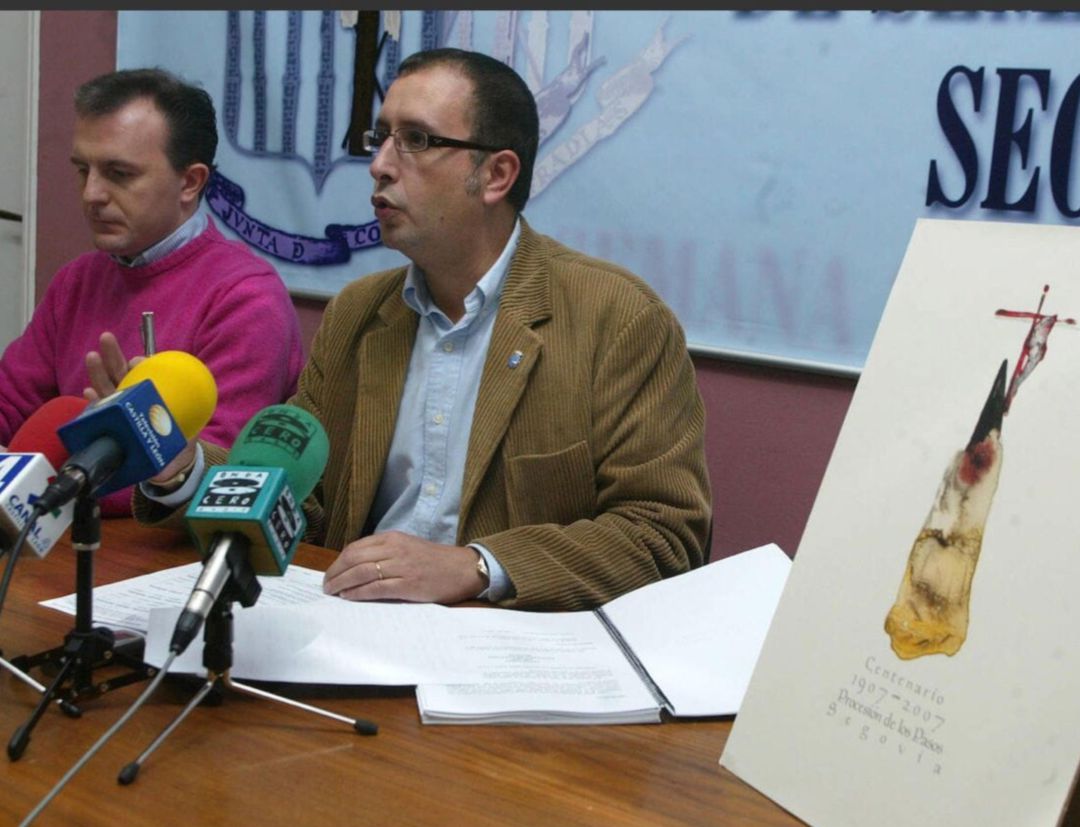José Luis Huertas junto a David Santamera en su etapa de presidente de la Junta de Cofradías de Segovia José Luis Huertas junto a David Santamera en su etapa de presidente de la Junta de Cofradías de Segovia