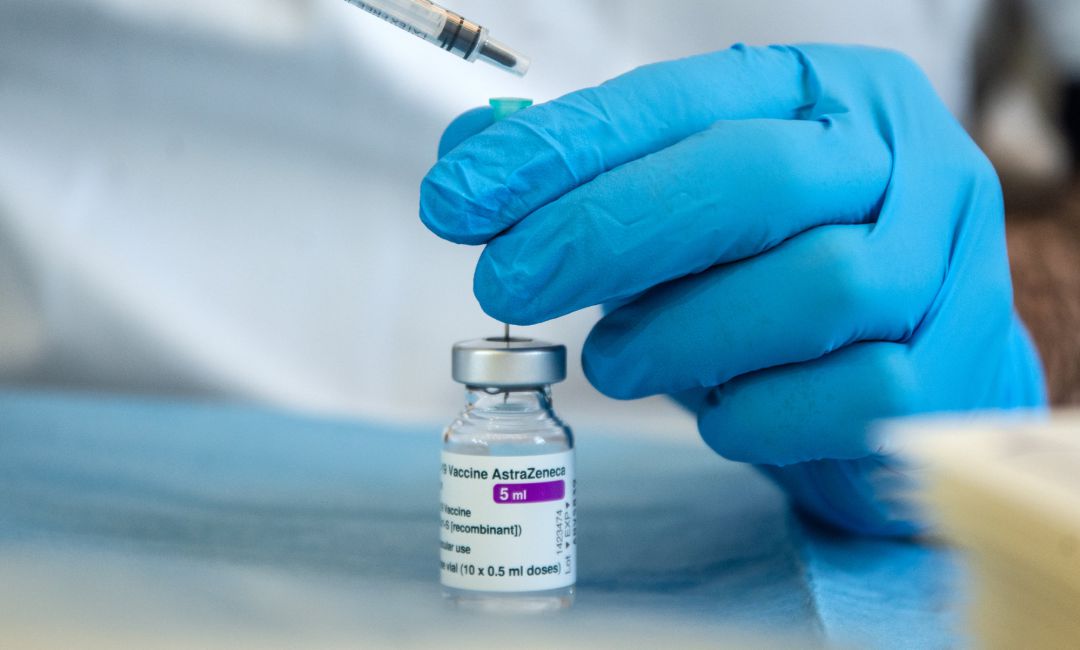 Una dosis de la vacuna de AstraZeneca. Una dosis de la vacuna de AstraZeneca.