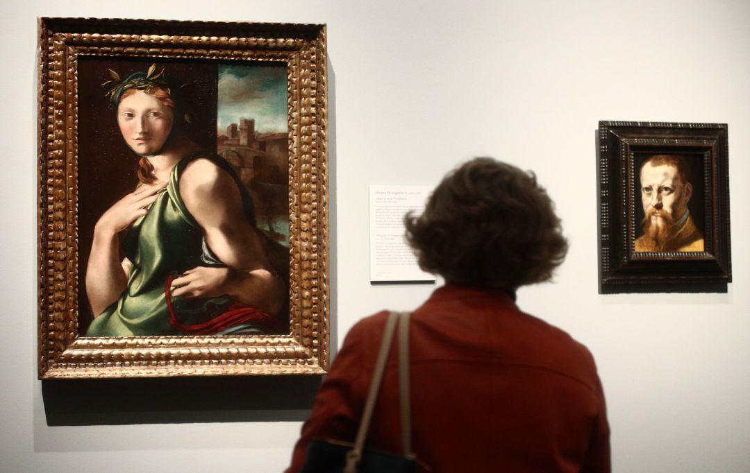 Algunas de las obras que componen la exposición "El legado de Carmen Sánchez. La última lección", en el Museo del Prado, Madrid. Algunas de las obras que componen la exposición "El legado de Carmen Sánchez. La última lección", en el Museo del Prado, Madrid.