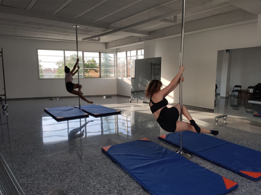 Alumnas practican en Vegas del Genil "pole dance" Alumnas practican en Vegas del Genil "pole dance"