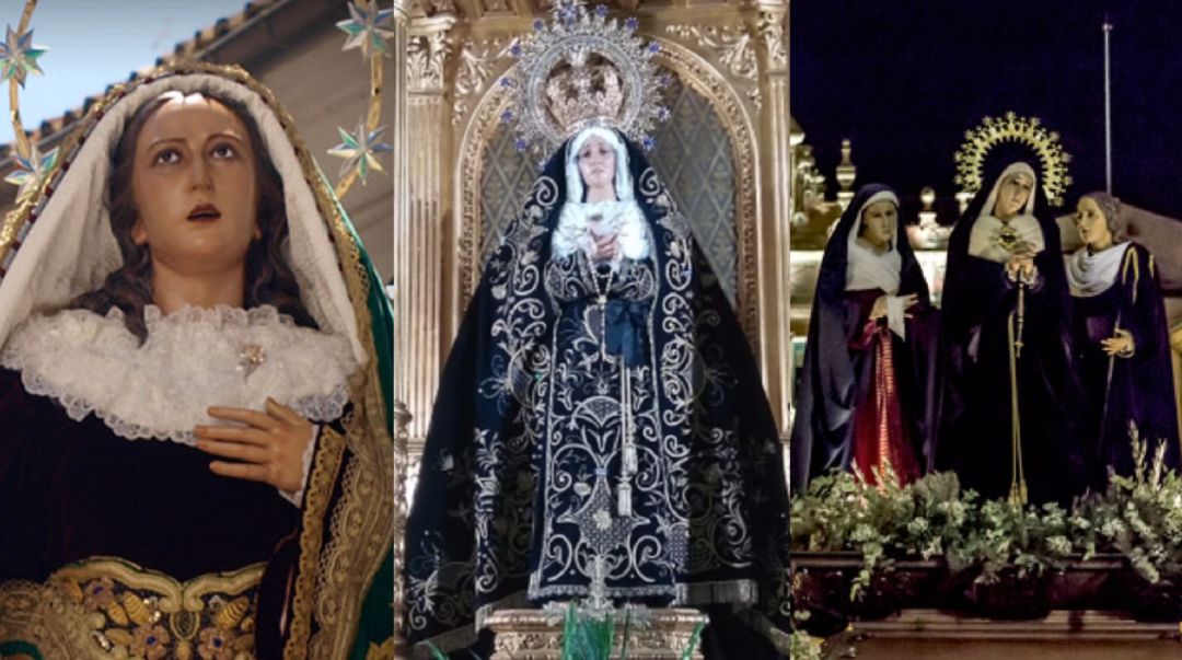 Virgen del Amparo, Soledad del Puente y Santas Marías. Virgen del Amparo, Soledad del Puente y Santas Marías.