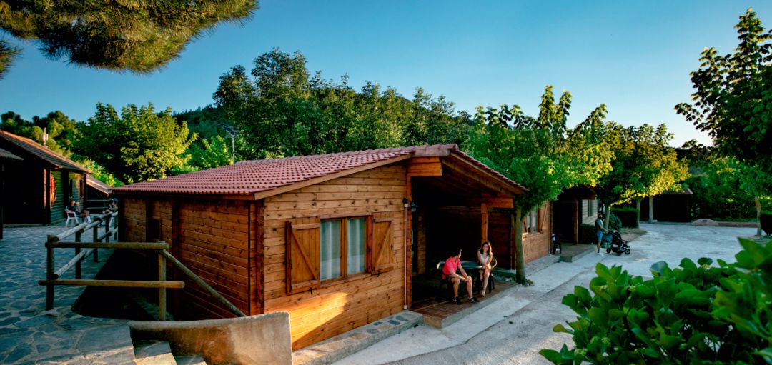 Imatge d'un dels bungalows de luxe del Camping Prades Imatge d'un dels bungalows de luxe del Camping Prades