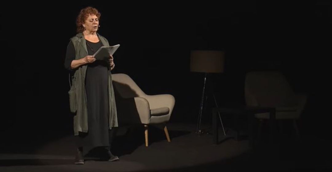 La actriz Gloria Muñoz, leyendo la 'Declaración Mercartes' La actriz Gloria Muñoz, leyendo la 'Declaración Mercartes'