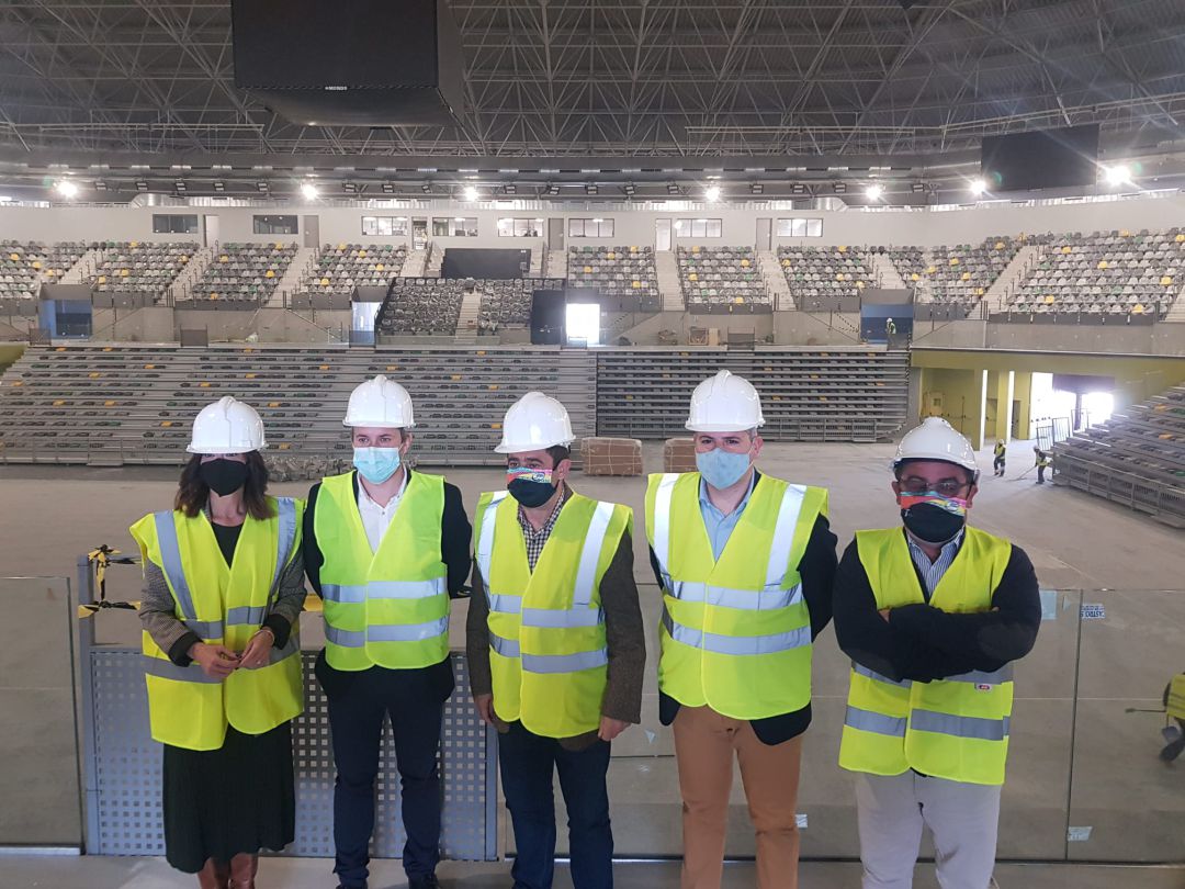 Visita a las obras del Olivo Arena. Visita a las obras del Olivo Arena.