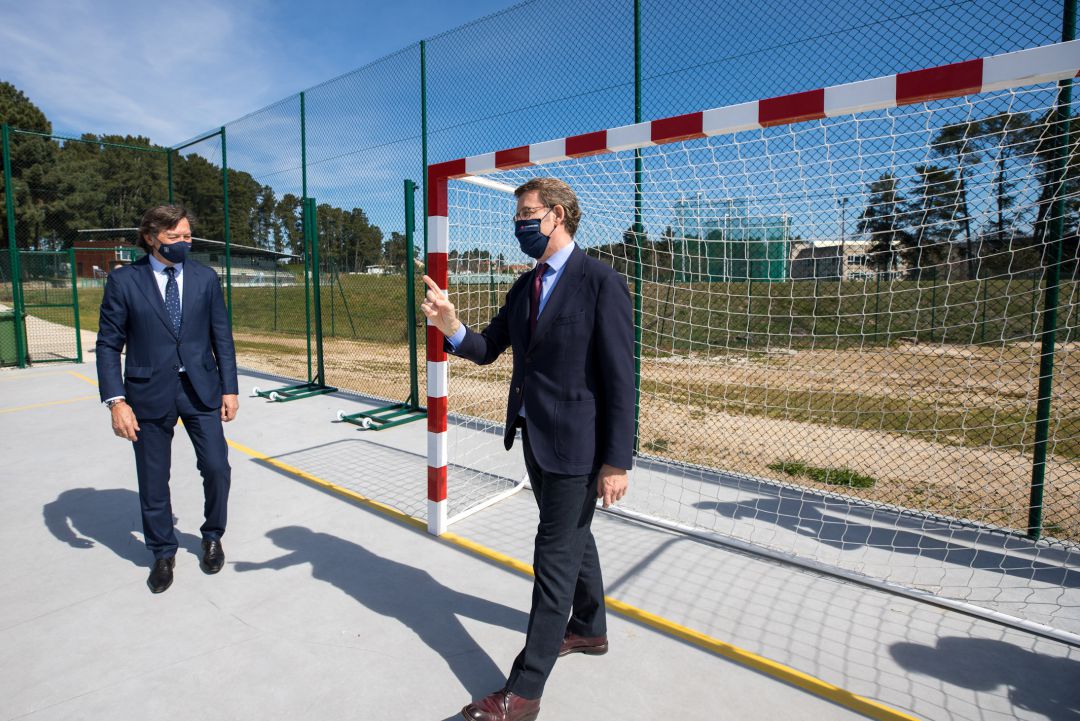 Feijóo visitó las obras del complejo de Monterrei Feijóo visitó las obras del complejo de Monterrei