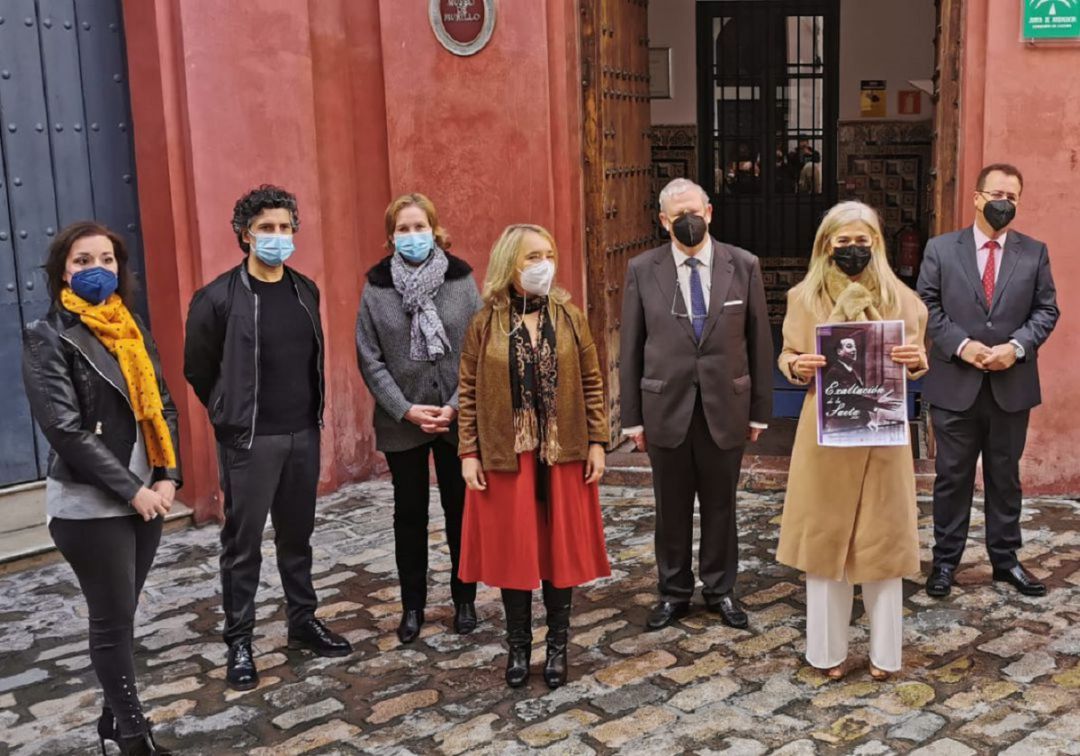 Imagen del pasado 24 de febrero en la presentación de la Exaltación de la Saeta que se celebra este martes en el Lope de Vega Imagen del pasado 24 de febrero en la presentación de la Exaltación de la Saeta que se celebra este martes en el Lope de Vega