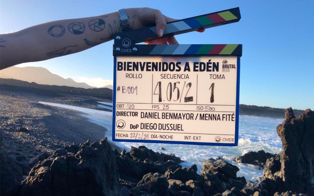 Imagen de archivo del rodaje 'Bienvenidos al Edén' en Lanzarote. Imagen de archivo del rodaje 'Bienvenidos al Edén' en Lanzarote.