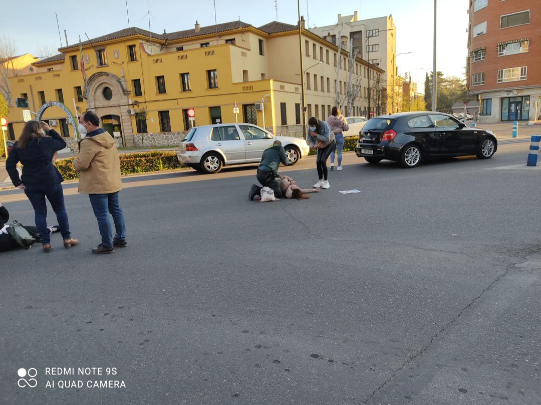 Escena del accidente Escena del accidente