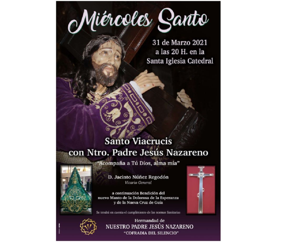 Cartel anunciador del Viacrucis del Miércoles Santo Cartel anunciador del Viacrucis del Miércoles Santo