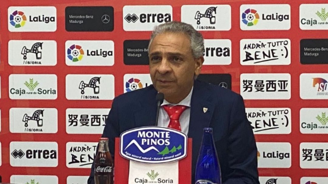 Moisés Israel, presidente del Numancia. Moisés Israel, presidente del Numancia.