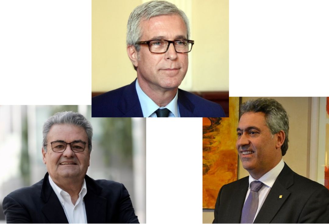 A Dalt Josep Fèlix Ballesteros. Sota a l'esquerra, Jordi Just. A la dreta, Jordi Ciuraneta. A Dalt Josep Fèlix Ballesteros. Sota a l'esquerra, Jordi Just. A la dreta, Jordi Ciuraneta.