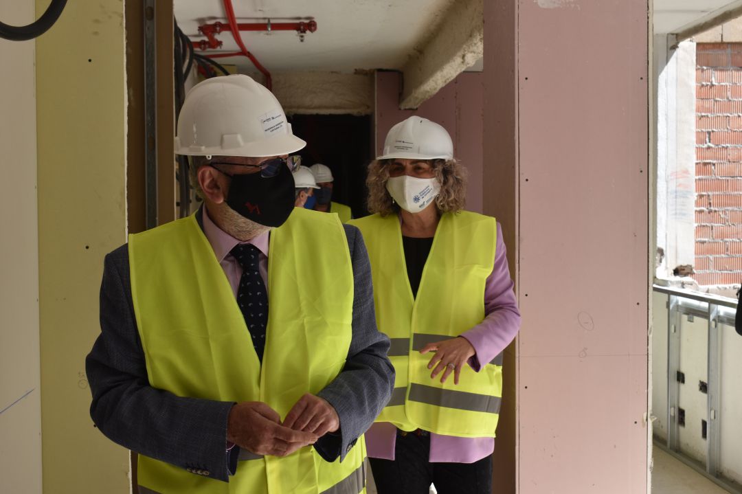 Visita a las obras de la nueva residencia de la UPCT Visita a las obras de la nueva residencia de la UPCT